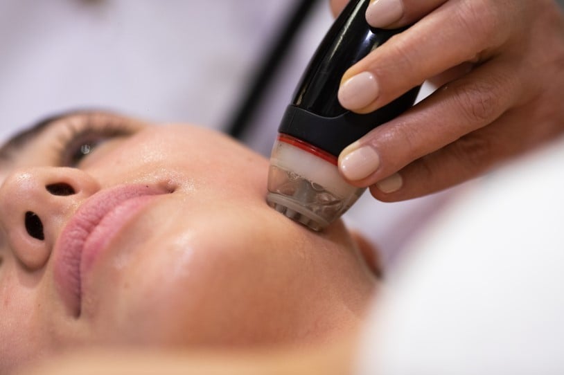 Hydradermabrasion treatment with DermaClear